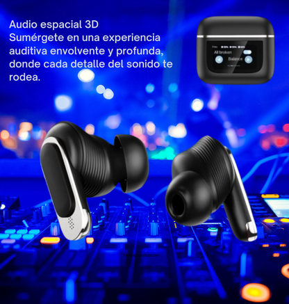 Auriculares Inteligentes con Bluetooth y Pantalla Táctil